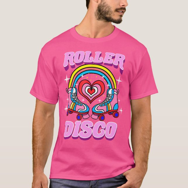 Roller Disco 70S Party T Shirt (Framsida)