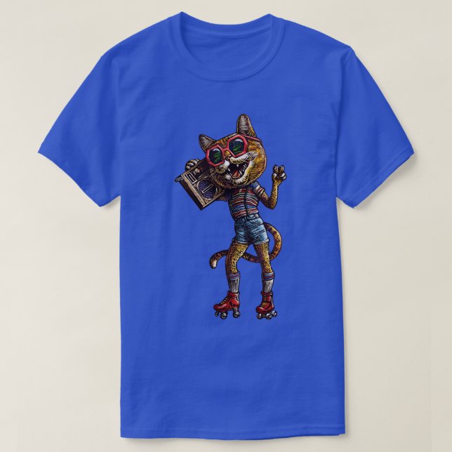 Roller Disco Kattunge T Shirt (Design framsida)