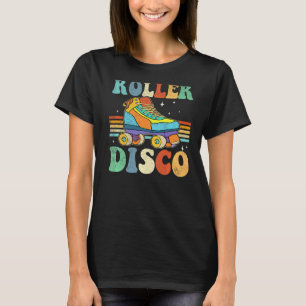 Roller Disco Roller Skates Roll 70s 80s Sport Roll T Shirt