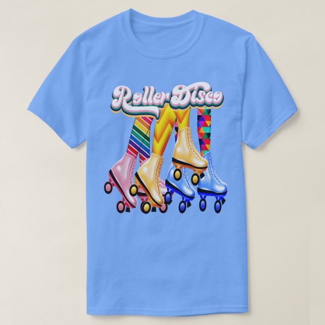 Roller Disco Skating Skater Rollerskating Rollersk T Shirt (Design framsida)