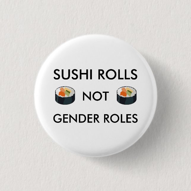 Roller för den SushiRolls inte gender knäppas Knapp (Framsida)
