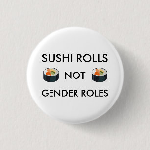 Roller för den SushiRolls inte gender knäppas Knapp
