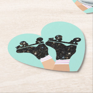 Roller från modern Space Roller Roller Derby Mint  Underlägg Papper