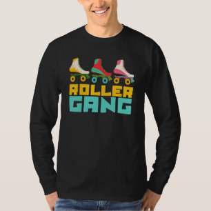 Roller Gang Street Skating Derby Skater 70s Rolle T Shirt