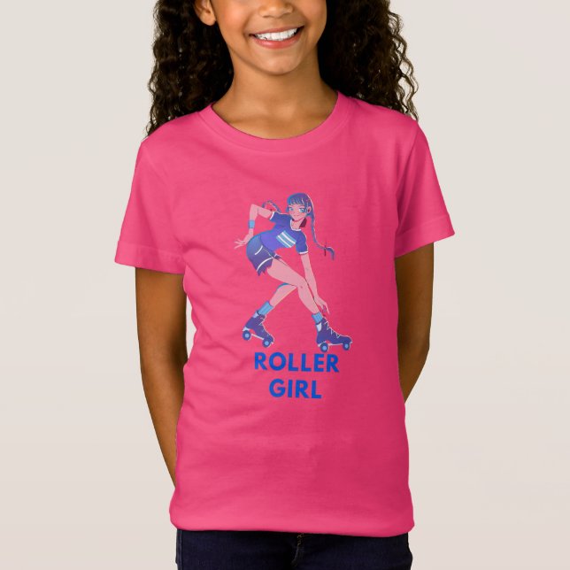Roller Girl - Girls T-Shirt (Framsida)