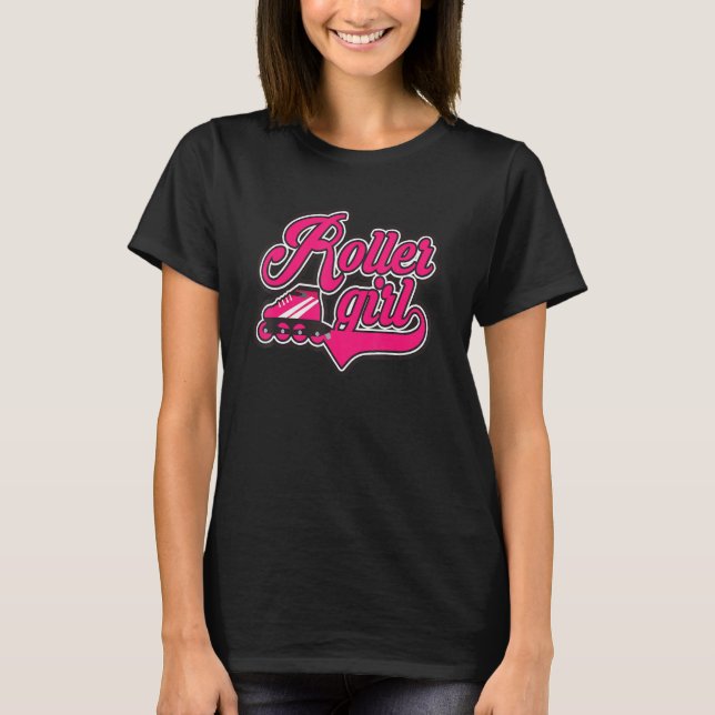 Roller Girl Inline Skates Roller Skating skating s T Shirt (Framsida)