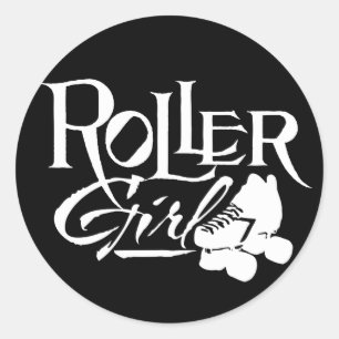 Roller Girl, Roller Derby Runt Klistermärke
