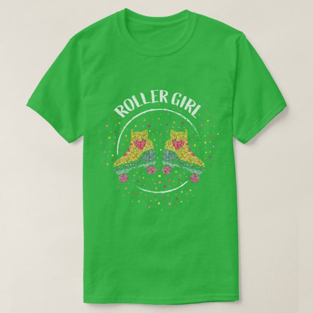 Roller Girl Roller Skates Roller Skating 1 T Shirt (Design framsida)