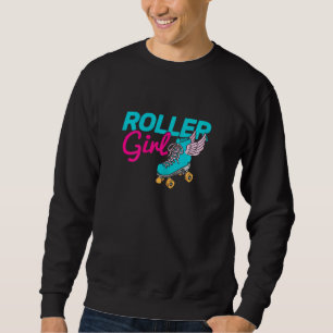 Roller Girl Roller Skating Roller Skate Lång Ärmad Tröja