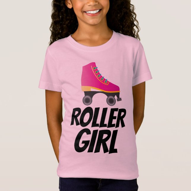 ROLLER GIRL ROLLER SKATING T-SHIRTS (Framsida)