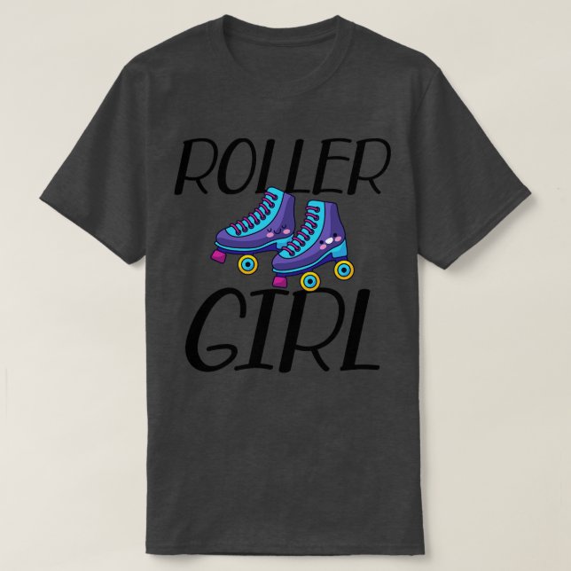 Roller Girl Roller skridskor T Shirt (Design framsida)