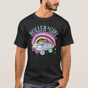 Roller Girl Skater Skating Retro Vintage 70S 80S S T Shirt