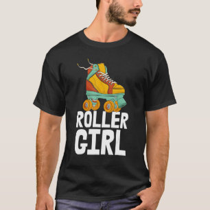Roller Girl Skating Rolling Shoes Birthday T Shirt