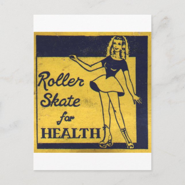 Roller Girl Vykort (Framsida)
