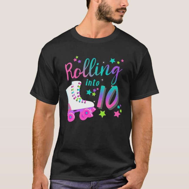 Roller Skate Birthday 5Th 80'S Outfit Decades Part T Shirt (Framsida)