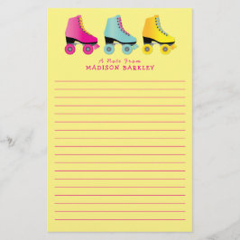 Roller Skate Kid Cute Retro Skate Brevpapper