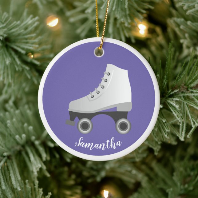 Roller Skate Rollerskating Ceramic Ornament (Träd)