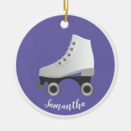 Roller Skate Rollerskating Ceramic Ornament