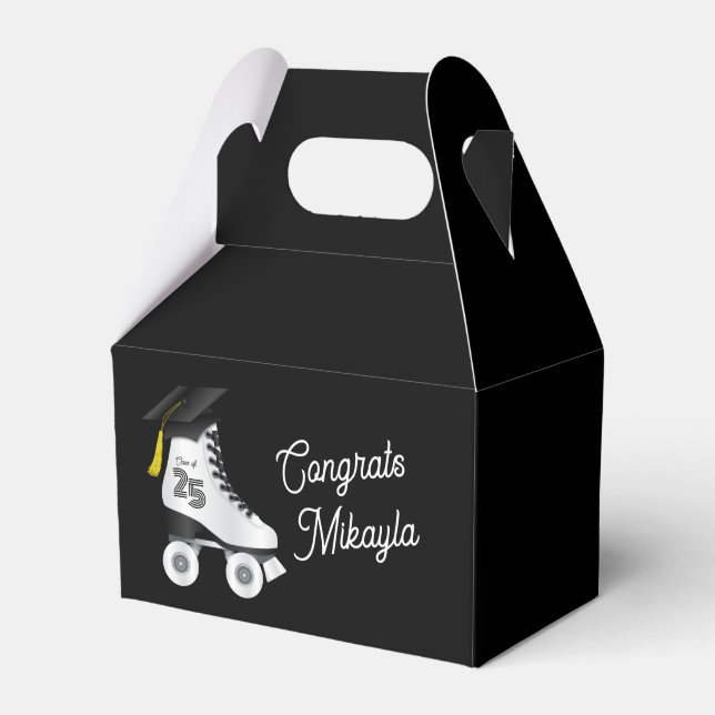 Roller Skate Studentfest Skating Rink Black Presentaskar (Framsidan Sidan)