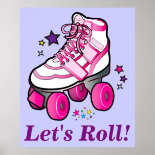 Roller Skates: Låt oss Roll! Poster