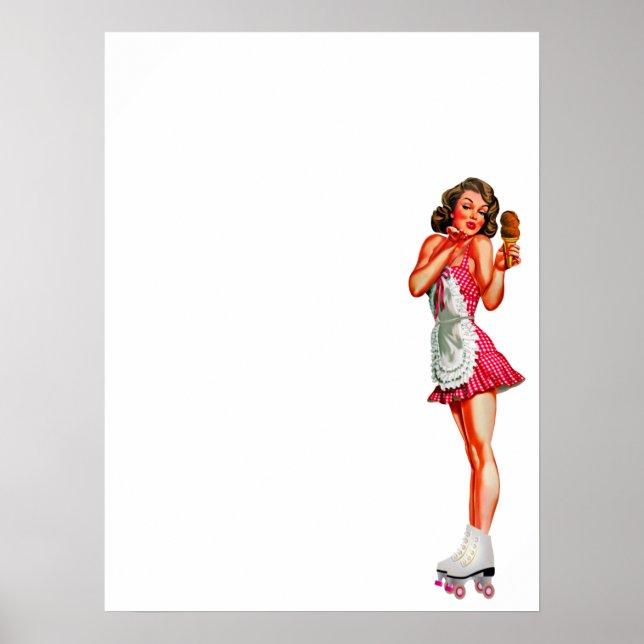Roller Skates Rockabetty Poster (Framsidan)