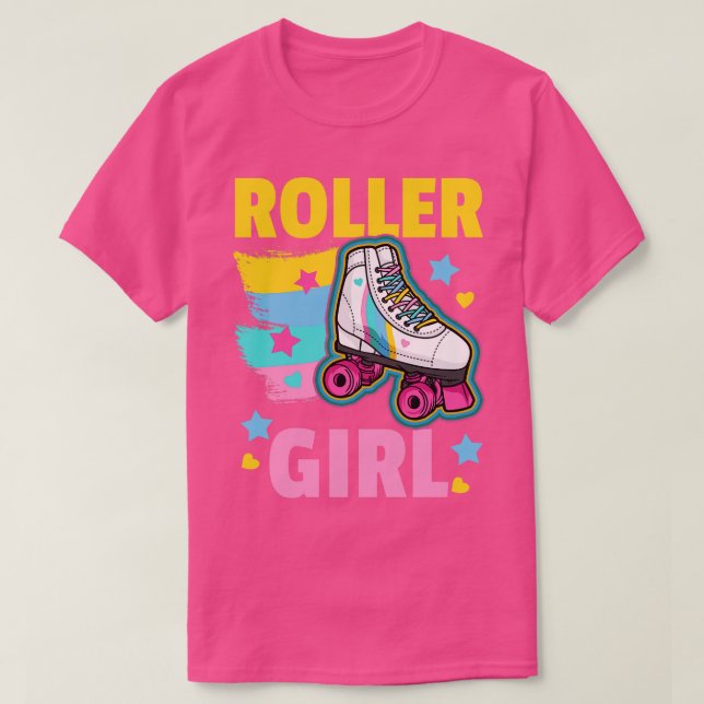 Roller Skates Roller Girl T Shirt (Design framsida)