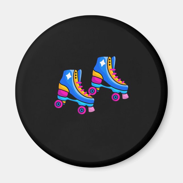 Roller Skates Rollerblading Inline Skating Gift Magnet (Framsidan)
