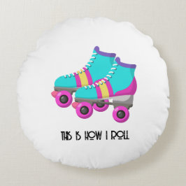 Roller Skates Rund Kudde