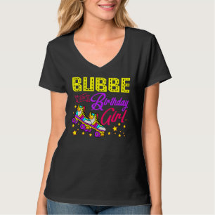 Roller Skates Skating Bubbe of the Birthday Girl S T Shirt