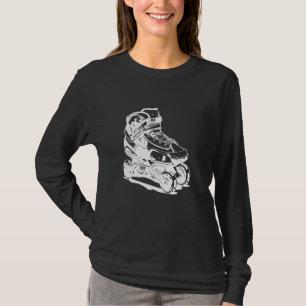 Roller Skates Teckning T Shirt