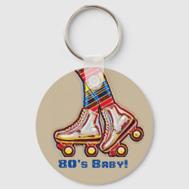 Roller Skating 80s Nyckelring