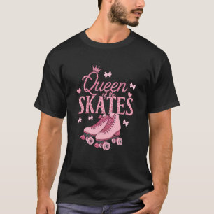 Roller Skating 80s Roller Skater Queen of the Roll T Shirt