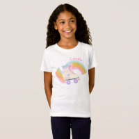 Roller Skating Birthday Personlig T-Shirt