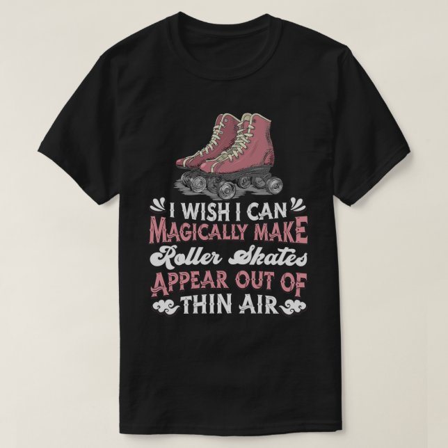 Roller Skating Derby Skater 70s Magic Roller Ska T Shirt (Design framsida)