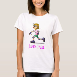 Roller Skating Girl T Shirt