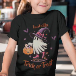 Roller Skating Halloween Cute Ghost Bus eller godi T Shirt