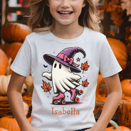 Roller Skating Halloween Cute Ghost Personlig T Shirt