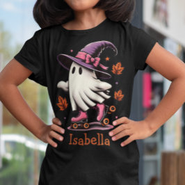 Roller Skating Halloween Cute Ghost Personlig T Shirt