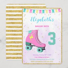 Roller Skating-inbjudan Inbjudningar