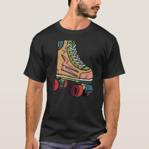 Roller Skating Manar Women 80s Roller Derby Roller T Shirt