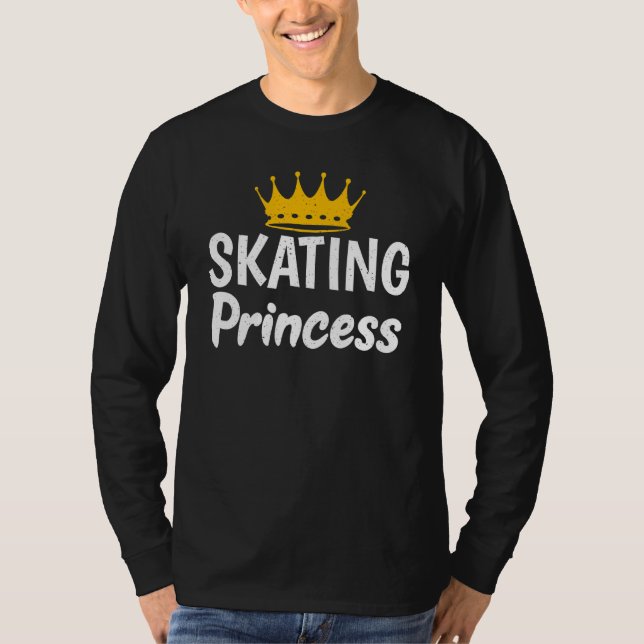 Roller Skating Princess T Shirt (Framsida)