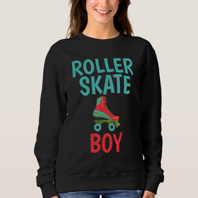 Roller Skating Roller Skate Boy T Shirt (Framsida)