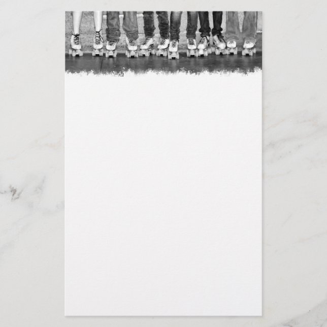 Roller Skating Stationery Brevpapper (Framsida)