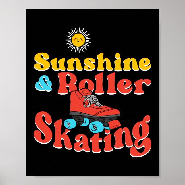 Roller Skating Sunshine & Roller Skating 1970S Poster (Framsidan)