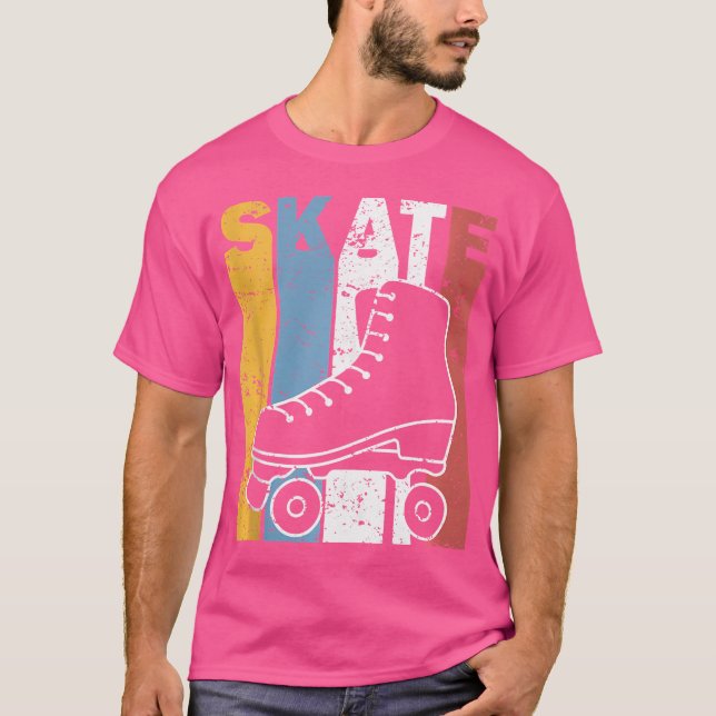 Roller Skatter Ruller Skissar Inline Sking T Shirt (Framsida)