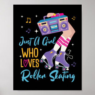 Roller Skor bara en flicka som Kärlek Roller Poster