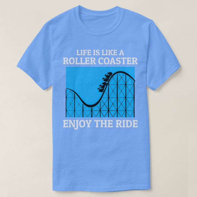 Roller Underlägg Amusement Park Funny Satt 2 T Shirt (Design framsida)
