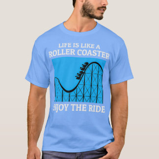 Roller Underlägg Amusement Park Funny Satt 2 T Shirt
