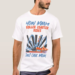 Roller Underlägg Amusement Park hur många rullar T Shirt