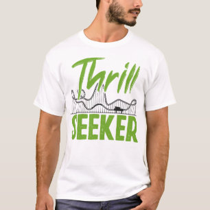 Roller Underlägg Amusement Park Thrill Seeker T Shirt
